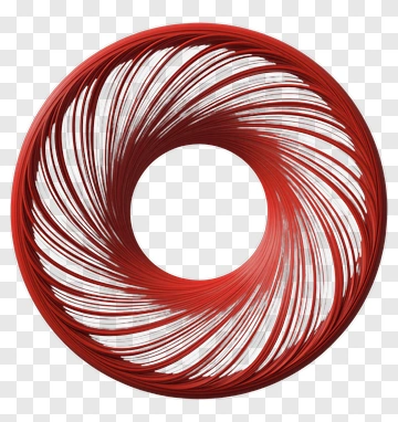 Red Spiral Art PNG