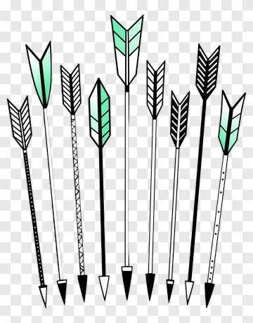 Set Of Stylized Arrows PNG