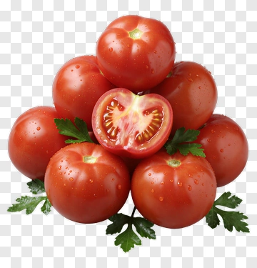Fresh Tomatoes With Parsley PNG