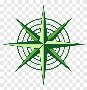 Green Compass Icon PNG