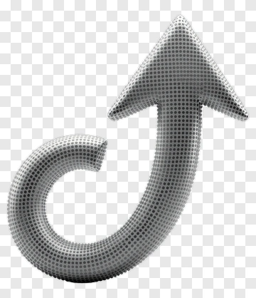3D Gray Arrow PNG