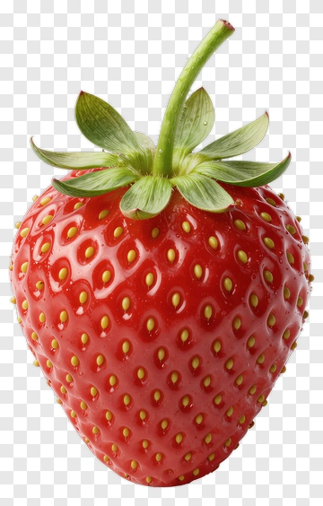 Fresh Strawberry With Green Top PNG