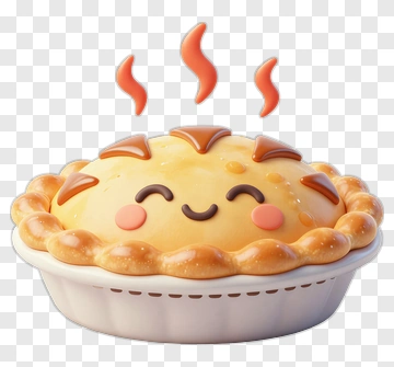 Happy Pie Dessert PNG