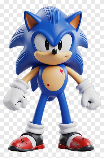 Sonic The Hedgehog Toy Figure PNG