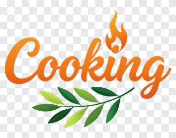 Cooking With Flame And Leaf Branch PNG
