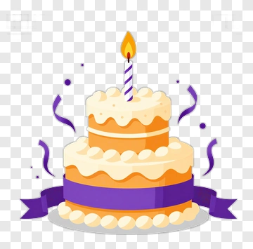 Birthday Cake With Candle PNG