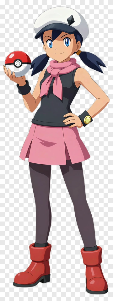 Pokemon Trainer Holding Pokeball PNG