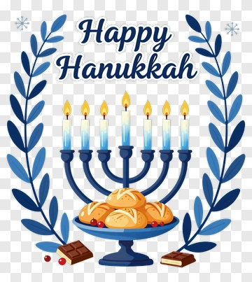 Happy Hanukkah Celebration PNG