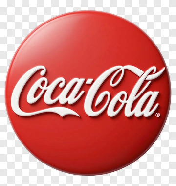 Coca-Cola Logo On Red Circular Background PNG