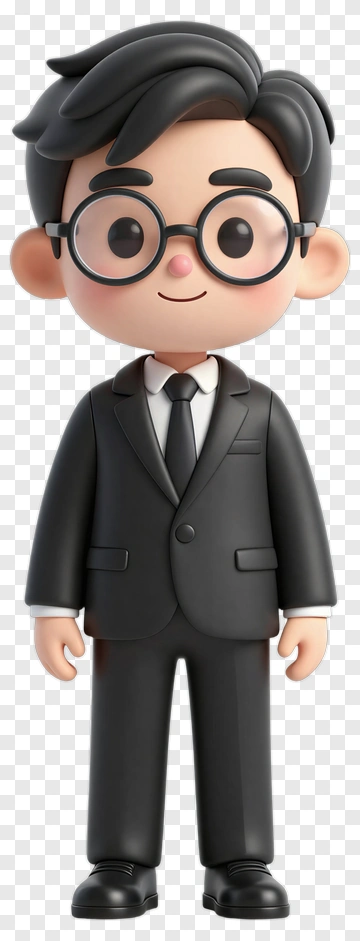 Cartoon Businessman In Suit PNG