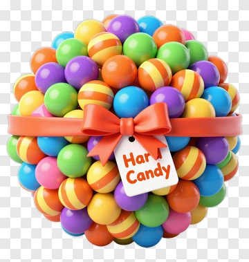 Hard Candy Gumball Bouquet PNG