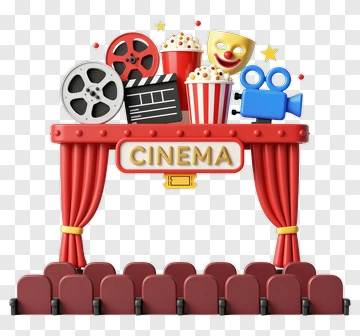 Cinema Theater Icon Set PNG