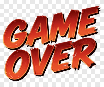 Game Over Text PNG