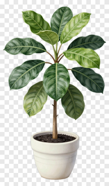 Fig Tree In Ceramic Pot PNG