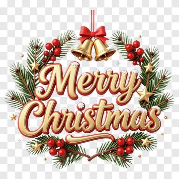 Merry Christmas Holiday Design PNG