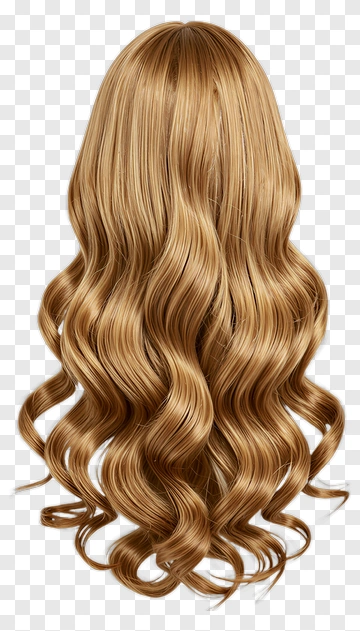 Long Wavy Brown Hair PNG