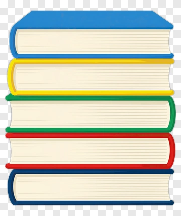 Stack Of Colorful Books PNG