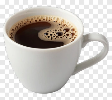 White Coffee Cup With Foam PNG