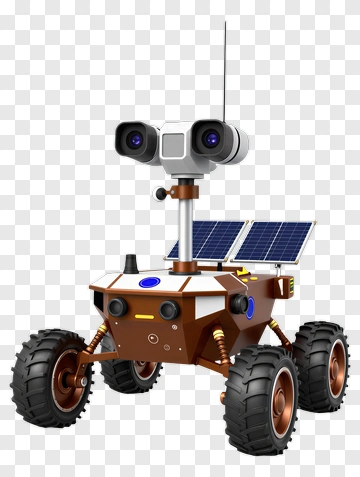 Exploration Rover With Solar Panels PNG