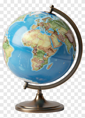 Classic Globe For Global Exploration PNG