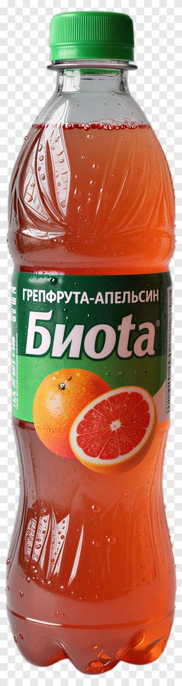 Biotas Orange Soda Bottle PNG
