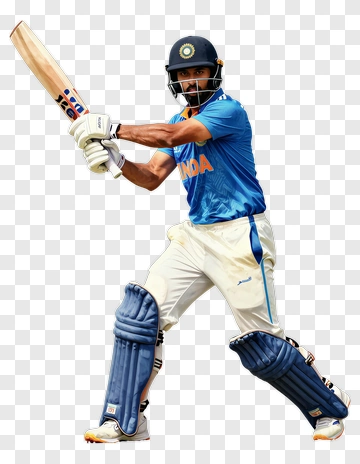 Indian Cricketer In Action PNG
