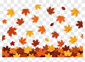 Falling Autumn Leaves PNG