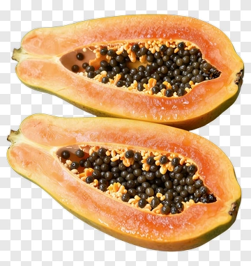 Fresh Cut Papaya PNG