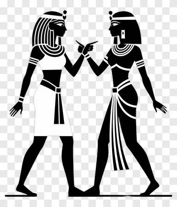 Two Egyptian Women In Traditional Attire PNG