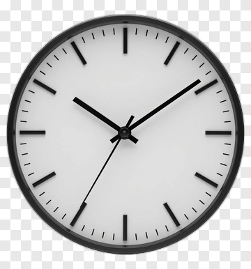 Minimalist Clock PNG