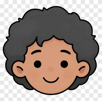 Child With Curly Hair PNG