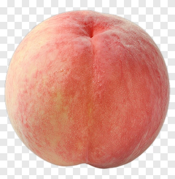 Fresh Peach With Pink And Yellow Hues PNG