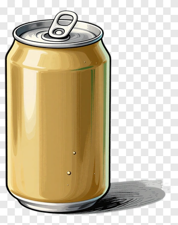 Gold Soda Can PNG
