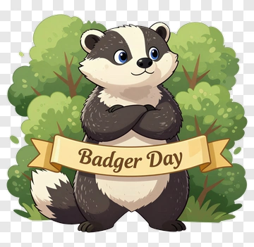 Badger Day Celebration PNG