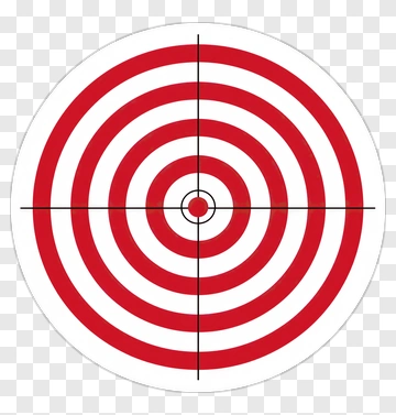 Red And White Target PNG