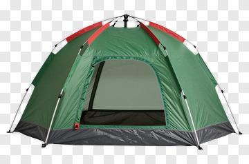 Green And Red Camping Tent PNG