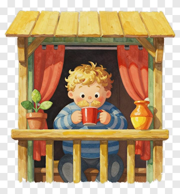Child Drinking From A Red Cup PNG