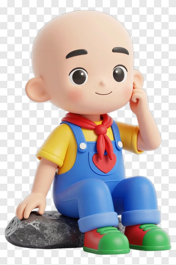 Cute Boy Character Toy PNG