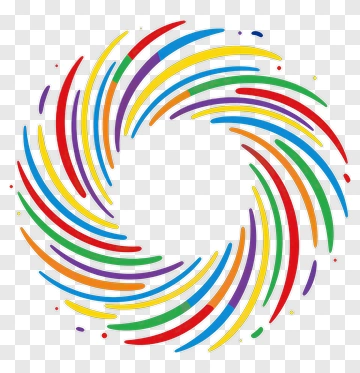 Rainbow Spiral Design PNG
