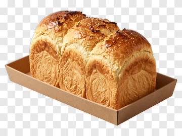 Golden Loaf Bread With Sesame Seeds PNG