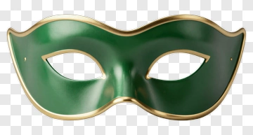 Green And Gold Mask PNG