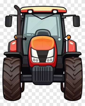 Red Tractor PNG