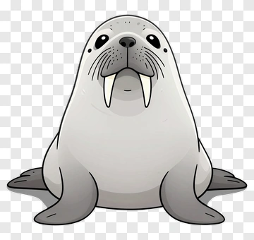 Cute Walrus PNG