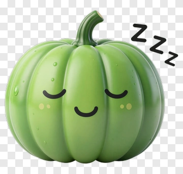 Sleeping Pumpkin PNG