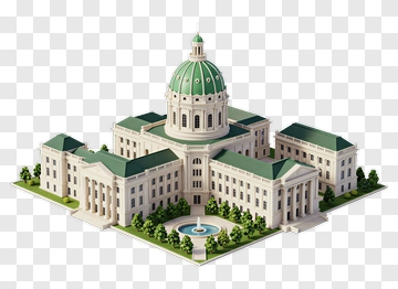 Building With Dome And Courtyard PNG