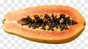Fresh Halved Papaya PNG