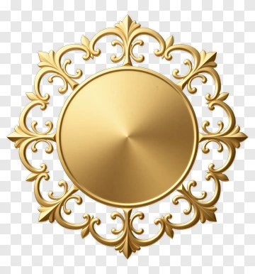 Gold Ornament Frame PNG