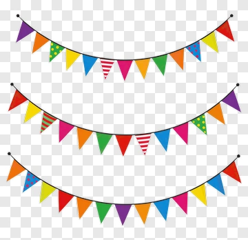 Colorful Festival Banners PNG