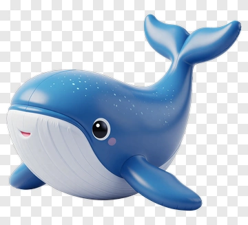 Blue Whale Toy PNG