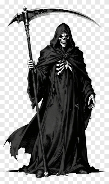 Death Reaper With Scythe PNG